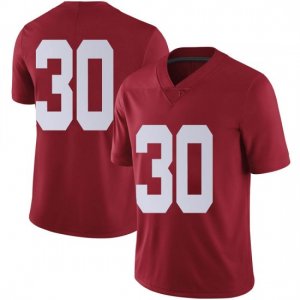 NCAA Men's Alabama Crimson Tide #30 King Mwikuta Stitched College Nike Authentic No Name Crimson Football Jersey SH17C78TU